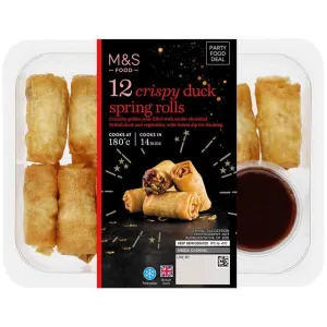 M&S 12 Duck Spring Rolls
