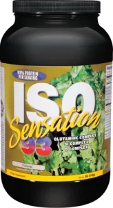 Ultimate Nutrition ISO Sensation 93 Whey Protein Isolate - Low Carb Keto Friendly With 5 Grams Of Glutamine And 7 Gourmet Flavors, Natural, 2 Pounds