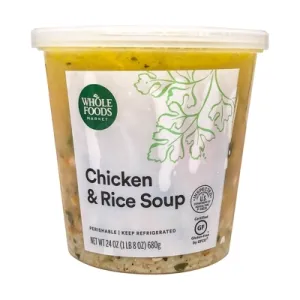 CHICKEN & RICE SOUP, CHICKEN & RICE