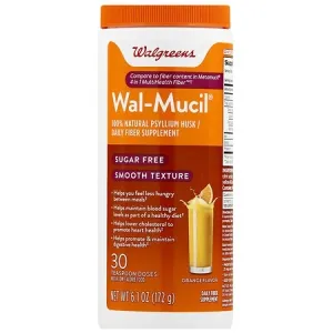 Walgreens Wal-Mucil 100% Natural Psyllium Husk Dietary FIber Supplement