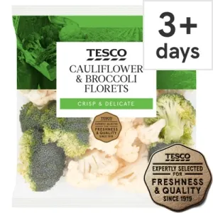 Tesco Cauliflower & Brocolli Florets 400G (M)