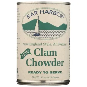 (6 Pack) Bar Harbor Clam Chowder Ready To Serve, 15 Oz
