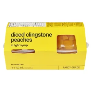 Diced Clingstone Peaches in Light Syrup