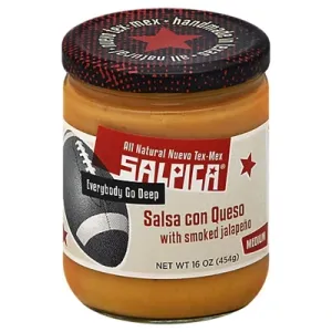 Frontera Salpica Queso Dip Medium Salsa Con Queso with Smoked Jalapeno -- 16 oz
