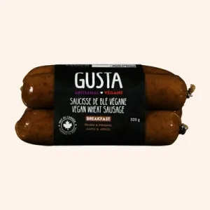 Gusta Artisanal Vegan Wheat Sausage Maple & Apples