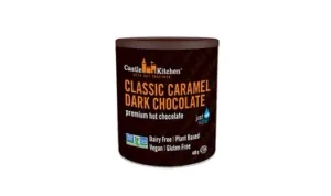 Castle Kitchen Premium Dark Hot Chocolate Mix Vegan Classic Caramel Dark Chocolate -- 14 Oz