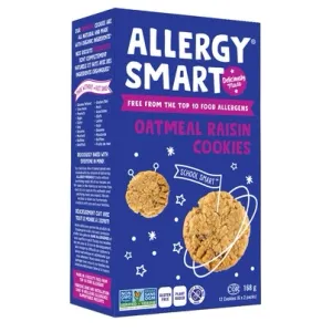 Allergy Smart Oatmeal Raisin Cookies