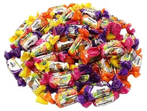 Zaza Assorted Flavors & Colors Fruit Chewy Candy (Large) 2 Packs