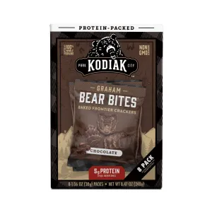 Diet info for Kodiak Cakes Chocolate Bear Bites Graham Crackers, 8.47 oz. -  Spoonful