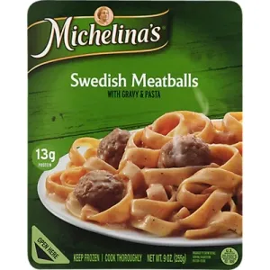 Michelinas Frozen Meal Swedish Meatballs With Gravy & Pasta - 9 Oz