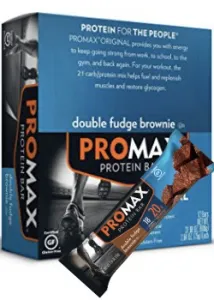 Promax Gluten Free Protein Bars Double Fudge Brownie -- 12 Bars
