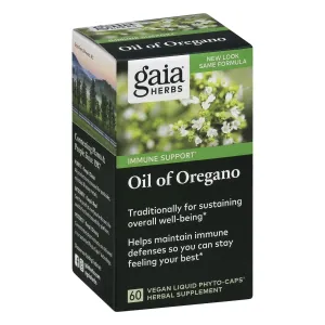 Gaia Herbs Oil Of Oregano Liquid-Filled Capsules 60 Count