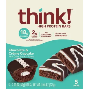 Think! High Protein Bars Chocolate & Crème Cupcake