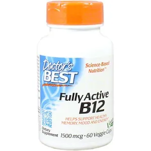 Doctor's Best Fully Active B12 -- 1500 mcg - 60 Veggie Caps