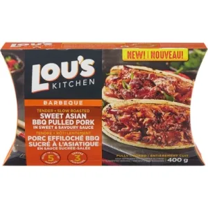 Lou's Kitchen Barbecue Sweet Asian BBQ Pulled Pork In Sweet And Savory Sauce