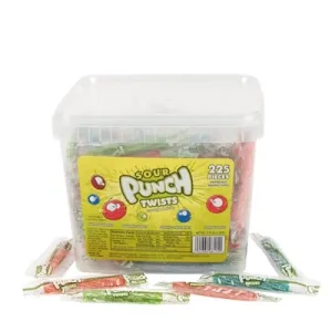 Fun Express - Sour Punch Licorice Twists - Edibles - Soft & Chewy Candy - Caramel & Licorice & Candy Corn - 225 Pieces