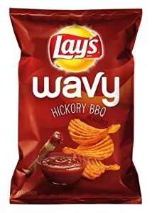 Lay's Potato Chips Wavy Hickory BBQ by Lay's