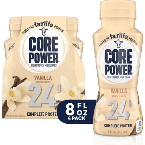 Core Power 8 fl oz 4 Pack - 24g Vanilla Core Power Protein Drink by Fairlife Milk