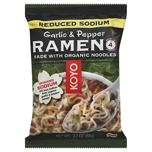Koyo Reduced Sodium Ramen Garlic & Pepper -- 2.1 Oz