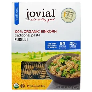Jovial 100% Organic Einkorn Traditonal Pasta Fusilli -- 12 Oz