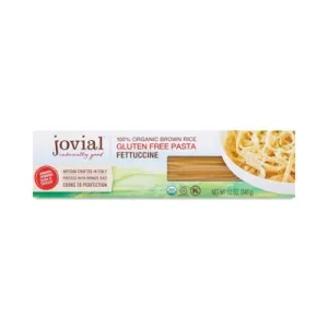 Jovial 2288355 12 oz Fettuccine Organic Brown Rice Pasta - Case of 12