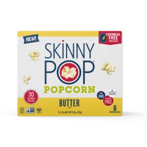 Skinny Pop Sea Salt Popcorn, 2.8 oz, 6 count