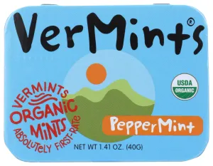 Vermints Breath Mints, Peppermint Tin, 1.41 Oz.