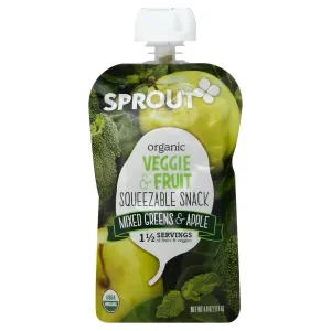 Sprout Foods Sprout Squeezable Snack, 4 Oz
