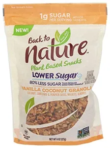 VANILLA COCONUT GRANOLA PLANT BASED SNACKS, VANILLA COCONUT