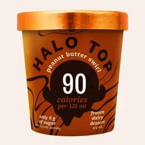 Halo Top Peanut Butter Swirl Frozen Dairy Dessert