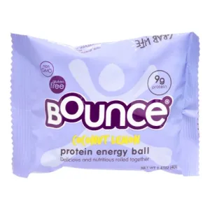 Bounce Protein Energy Balls Gluten Free Coconut Lemon -- 12 Bars