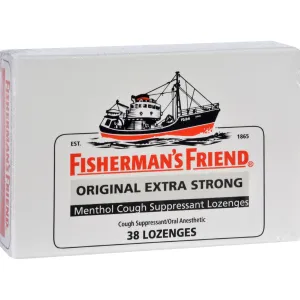 Fisherman's Friend Extra Strong Menthol Cough Suppressant Lozenges Original