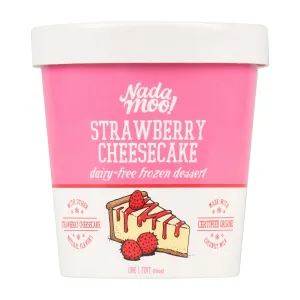 STRAWBERRY CHEESECAKE STRAWBERRY FLAVORED DAIRY-FREE FROZEN DESSERT, STRAWBERRY CHEESECAKE