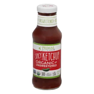 Primal Kitchen Spicy Ketchup Organic and Unsweetened 11.3 oz, 11.3 Ounce