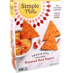 Alpha-Gal Friendly? Simple Mills Veggie Pita Crackers Roasted Red ...