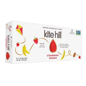Kite Hill Yogurt Tubes Strawberry Banana, 8 Ct