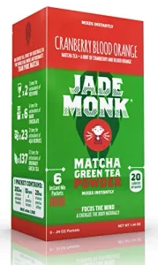 JADE MONK, MATCHA GREEN TEA POWDER, CRANBERRY BLOOD ORANGE
