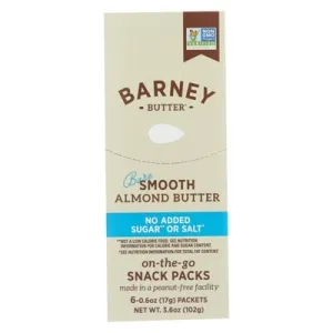 Barney Butter, Almond Butter, Bare Smooth, On-The-Go Snack Packs, 6 Packets