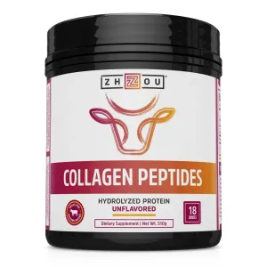 Zhou Collagen Peptides Hydrolyzed Protein Unflavored Powder