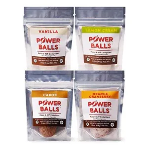 Paleo Angel Power Balls Healthy Paleo Approved Gluten Free AIP Protein Snack Bars (AIP Variety 4-Pack)
