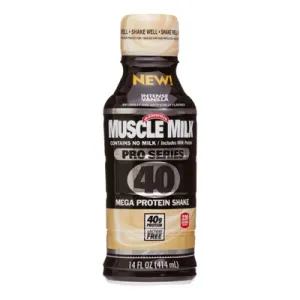 Muscle Milk Pro Series Protein Shake, Intense Vanilla 40g Protein, 12 Ct