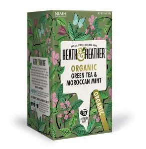 Heath & Heather Organic Green Tea with Moroccan Mint