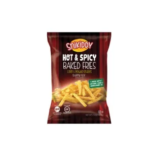 HOT & SPICY BAKED FRIES CORN & POTATO SNACKS SHARING PACK, HOT & SPICY