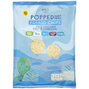 M&S Food Popped Not Fried Potato Chips Sea Salt & Apple Cider Vinegar
