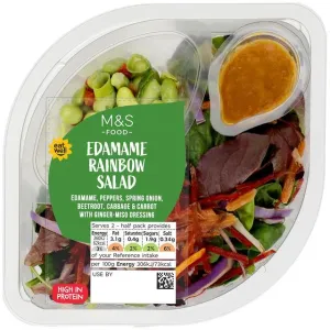 M&S Edamame Rainbow Salad With Ginger-Miso Dressing