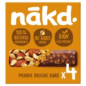 NAKD | Fruit & Nut Bar - Natural Wholefood; Gluten, Wheat & Dairy Free |  Cocoa Delight, Pack of (4) Bars