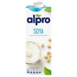 Alpro Soya High Protein Plant-Based Long Life Drink, Vegan & Dairy Free, 1L  is not halal, gluten-free