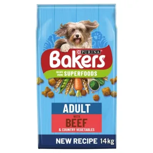 Bakers Adult Dog Food Beef & Vegetable