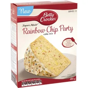 Betty Crocker Rainbow Chip Party Cake Mix 480g