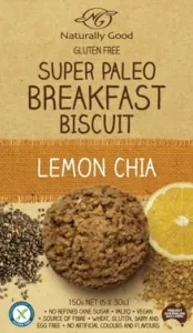Super Paleo Breakfast Biscuit Lemon Chia 150g